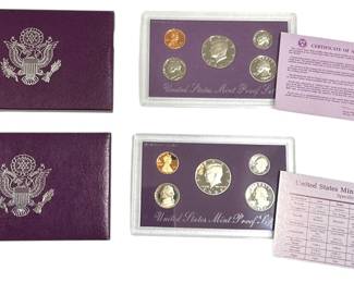 1989 and 1990 US Proof Sets 