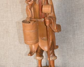 wood craved asian statue