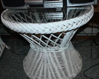 Wicker End table