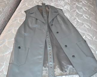 Mid Century Modern Leather Jacket / vest