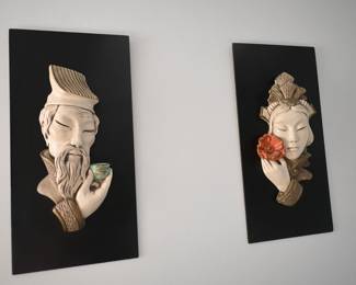 asian wall plaque