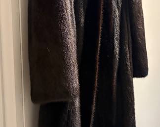 Full length fur coat