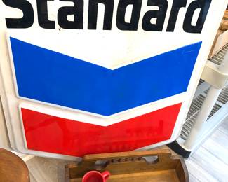 Vintage gas station pump globe