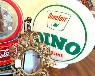 Vintage service station advertising globe