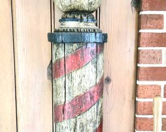 1970's Rare Barber Pole Wall Art