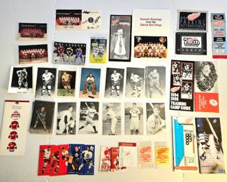 Babe Ruth, Joe Dimaggio, Ted Williams, Mickey Mantle Baseball Exhibit Cards