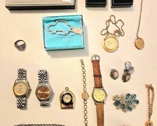 Tiffany & Co. Key Chain, Cross Pen, Watches, Jewelry