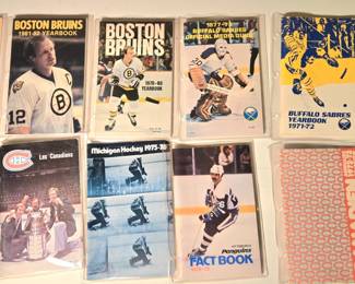 Huge Lot Of NHL Media Guides