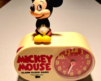 Vintage Mickey Mouse Alarm Clock Radio