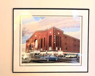 Framed Print Detroit Red Wings "Olympia" Stadium" 1963