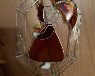Stained Glass Girl w/Umbrella