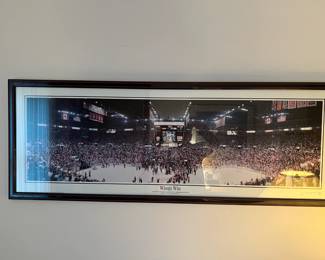 Detroit Red Wings Arena Panoramic Framed Art 1997 Stanley Cup