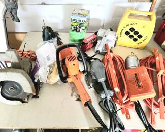 Black & Decker Hedge Trimmer, Extension Cords,