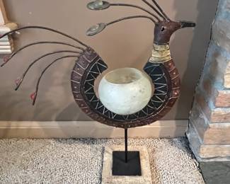 Pheasant Candle/Votive Holder