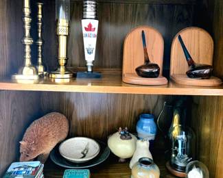 Golf Bookends, Candlesticks