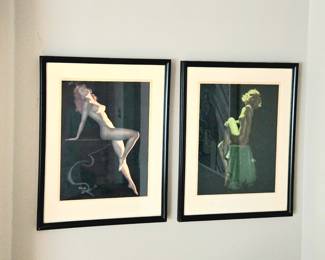 Earl Moran Framed Art (Pinup)