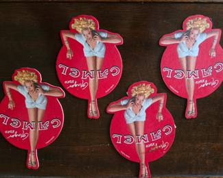 Vintage Camel Cigarette Dream Girls Coasters