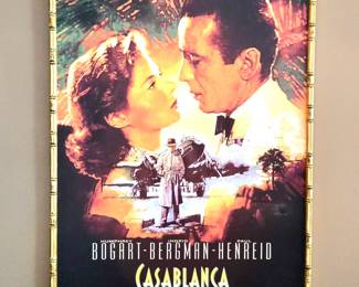 "Casablanca" Framed Poster