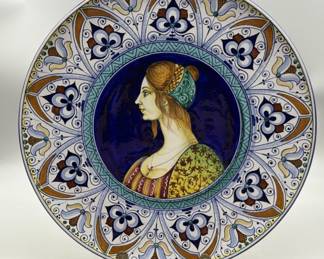 Renaissance Lady Wall Plate from CACF, Italy