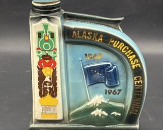 1967 Jim Beam Collectable Bottle Alaska Centennial