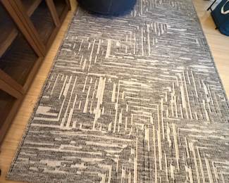 $600. Restoration Hardware Labirinto  wool hand-knotted rug. Originally $3265. It is 6‘ x 9’ Marled Grey.  Currently online for $1379 plus tax and shipping.
