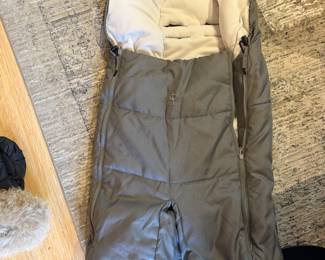 Stokke stroller leg muff.  Only available during in-person shopping hours Friday and Saturday.