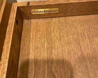 interior view of the desk drawer.