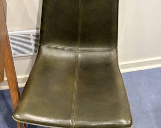 $350 Pair of West Elm leather «&nbsp;Olive&nbsp;» chairs.   Retail for $374 each.
