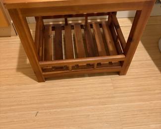 Slatted table availabile in person shopping Friday and Saturday