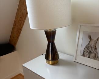 $150. Pair of West Elm table lamps originally $150 each.  26"h. 