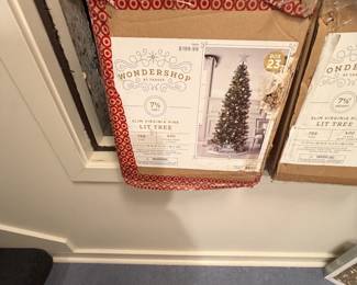 Holiday decor for sale during in person shopping hours Friday and Saturday