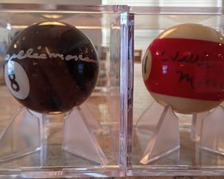 Both signed Willie Mosconi
