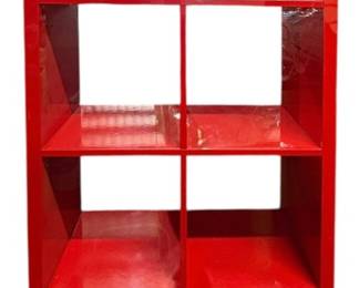 Red Cubby Shelf 