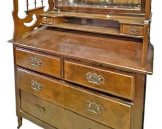 Victorian Era Mahogany Dresser 
