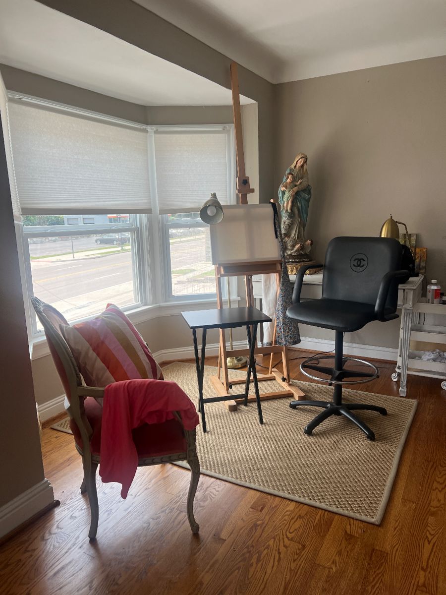 Chanel cosmetics department store chair