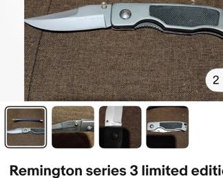 We have Remington, Kershaw and other name brand knives 