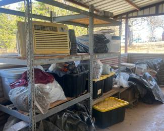 Window acs one new and one used. Both work tons of tents new in boxes . Hunting deer feeder , hunting camo tent 