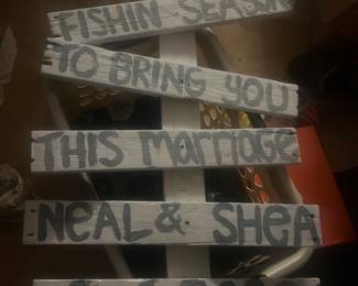 More custom wedding signs 
