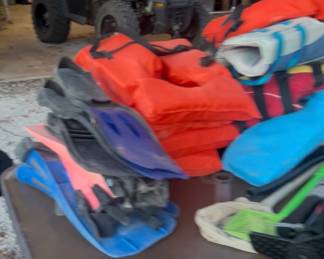 Diving gear, flippers, goggles, regulators , life jackets . 80% off retail prices 