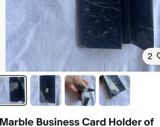 Marble business card holder . Make an offer to purchase the bundle of items 