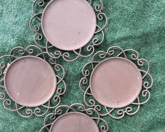 $50. Charger plates rustic 