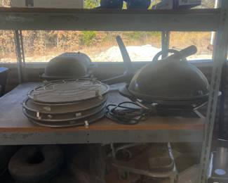 George Foreman electric grill new - antique nautical circle  windows (4) / 36 x 30 large windows double pane aluminum (2) / ab roller with knee mat / arm sling new in box 