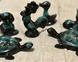 Sweet little animal figurines from Blue Mountain Pottery. 