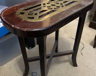 Cute little reproduction kettle table. 