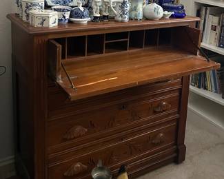 Eastlake secretary dresser — how cool is THAT?!
