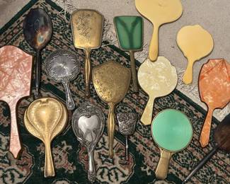 Vintage/Antique vanity hand mirrors