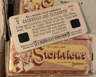 Vintage/Antique Stori-views slides (viewer also available)