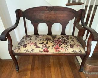 ANTIQUE SETTEE - PART OF A 3pc. SET