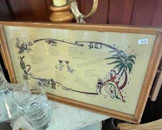 GREAT MCM COCKTAIL TRAY