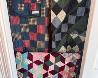 SEVERAL NICE OLD QUILTS HERE!